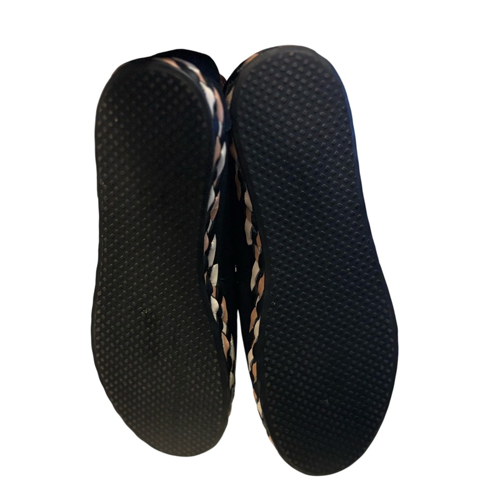 TOMS‎ Black Suede Alpargata Flats with Braided Multi Color Midsole Womens 8.5 - Picture 6 of 6